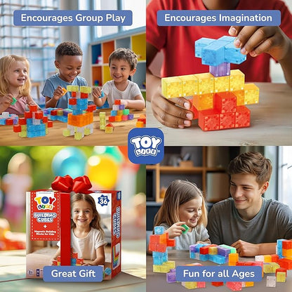 TOY Life 36PCS Magnetic Blocks for Kids Ages 4-8, Magnetic Building Blocks for - Image 5