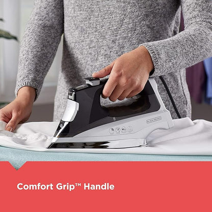 BLACK+DECKER Allure Digital Professional Steam Iron, Percison Tip, Stianless - Image 6