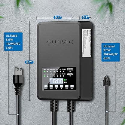 SUNVIE 300W Low Voltage Landscape Transformer - Image 7