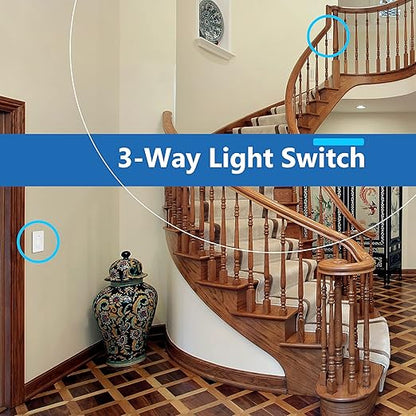 LIDER Minimalist Design Matte Finish Lighted Decorator Switch, Frameless Paddle - Image 6