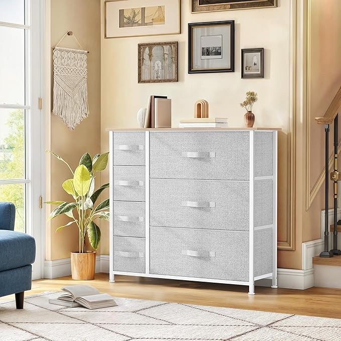 DWVO Dresser for Bedroom, 7 Drawers Fabric Dresser, Organizer Unit for Living - Image 2