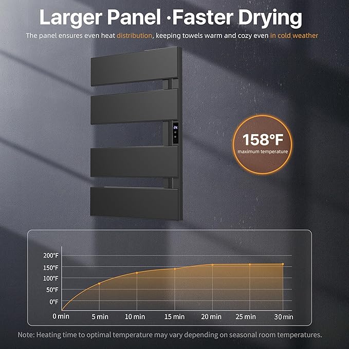 Electric Heated Towel Warmer Rack - Image 2