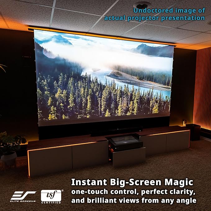 Elite Screens Kestrel Tab-Tension 3 CineWhite, 135 inch 16:9 Aspect Ratio - Image 8