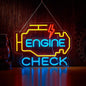 Check Engine Neon Sign for Garage Wall Decor Check Engine Neon Signs Car Auto by ZODZ