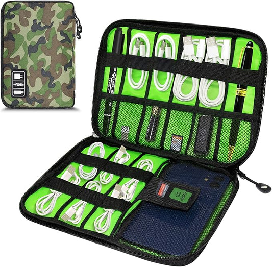 Electronics Organizer, Travel Cord Organizer Pouch, Portable Cable Organizer by Miavers