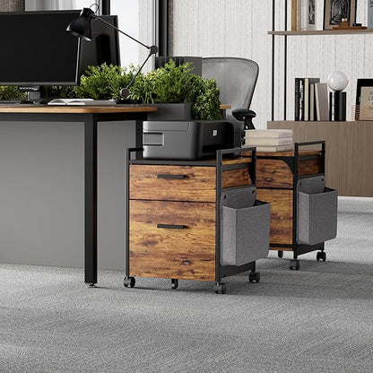 EUREKA ERGONOMIC 2-Drawer Mobile File Cabinet - Image 4