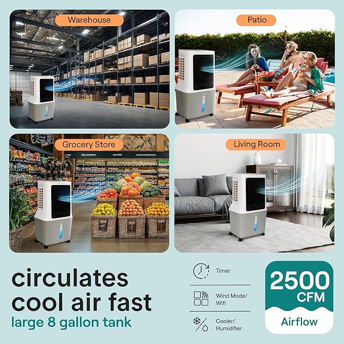 SereneLife Portable Swamp Cooler Air Conditioner - Image 2