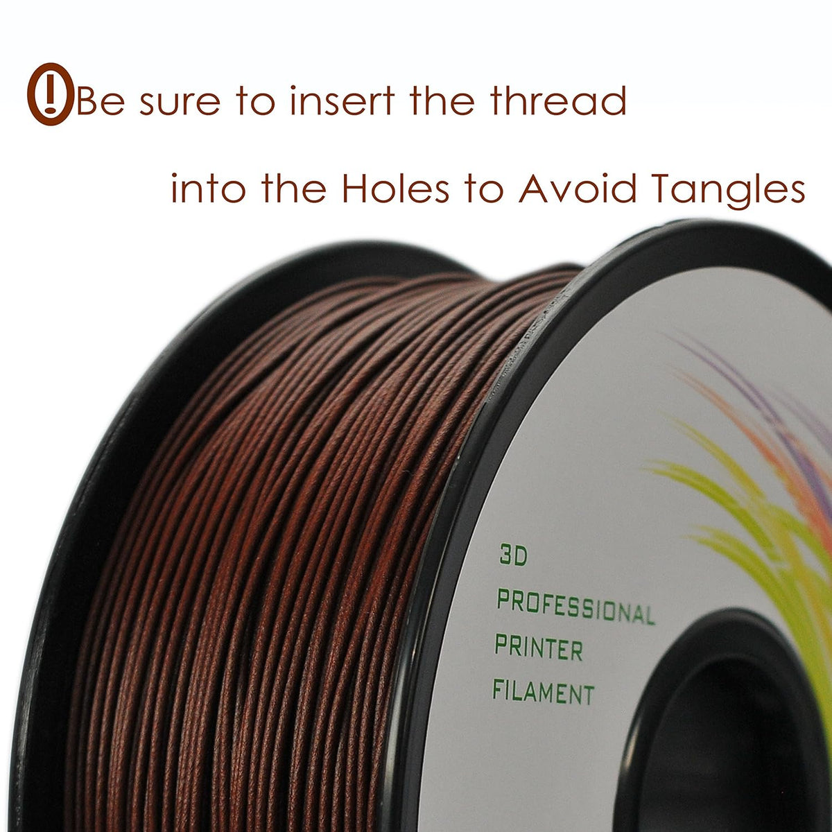 Real Wood PLA 1.75mm 3D Printer Filament, Dimensional Accuracy +/- 0.03 mm, 1...