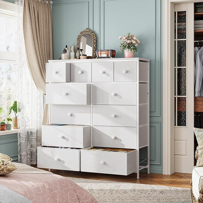 White Dresser for Bedroom Tall Dresser - Image 2