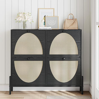 IRONCK Rattan Shoe Cabinet Storage - Image 4