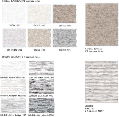 HILADUO Custom Motorized Blackout Roller Shades – Smart Electric Blinds Work - Image 3