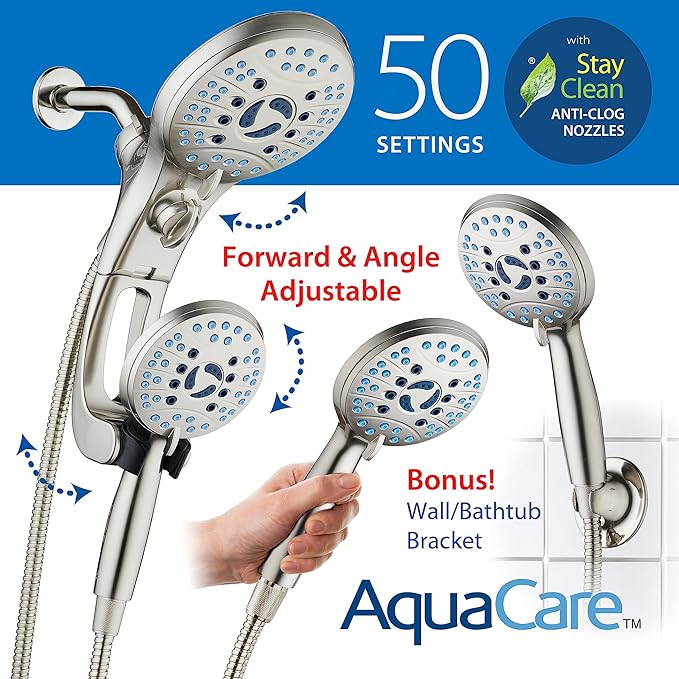 Hotel Spa AquaCare for California As-Seen-On-TV High Pressure Handheld Rain - Image 6