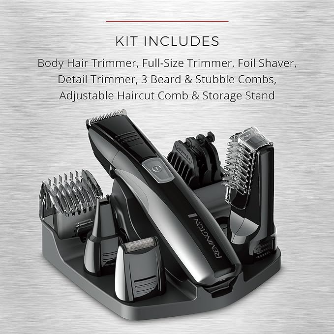 Remington Head to Toe Advanced Rechargeable Powered Body Groomer Kit, Beard - Image 8