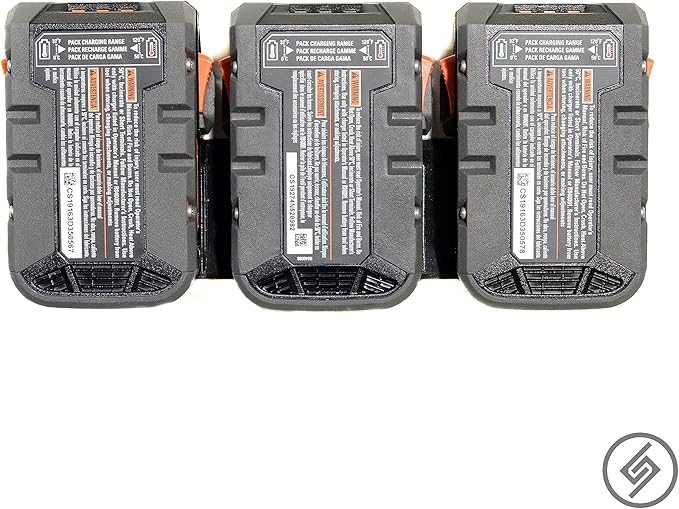 Spartan Mounts for Ridgid 18v Battery | Wall Display Hook Holder | Power Tool - Image 4