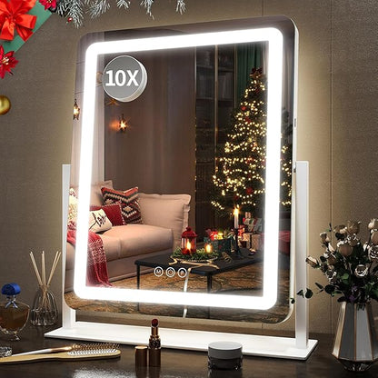 FENNIO Vanity Mirror with Lights 22 Inch- LED Lighted Makeup Mirror, Large by FENNIOLEDMIRRORS