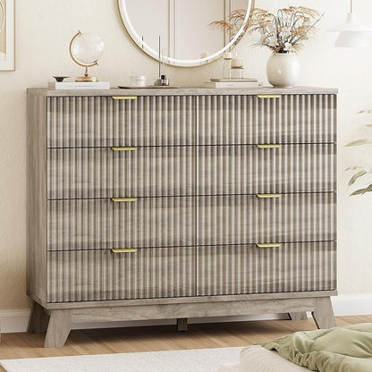 Fluted Dresser for Bedroom by Xixini