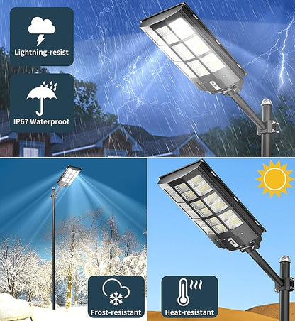 Gefolly SL-3600W Solar Street Lights Outdoor, 360000LM Commercial Parking Lot - Image 7