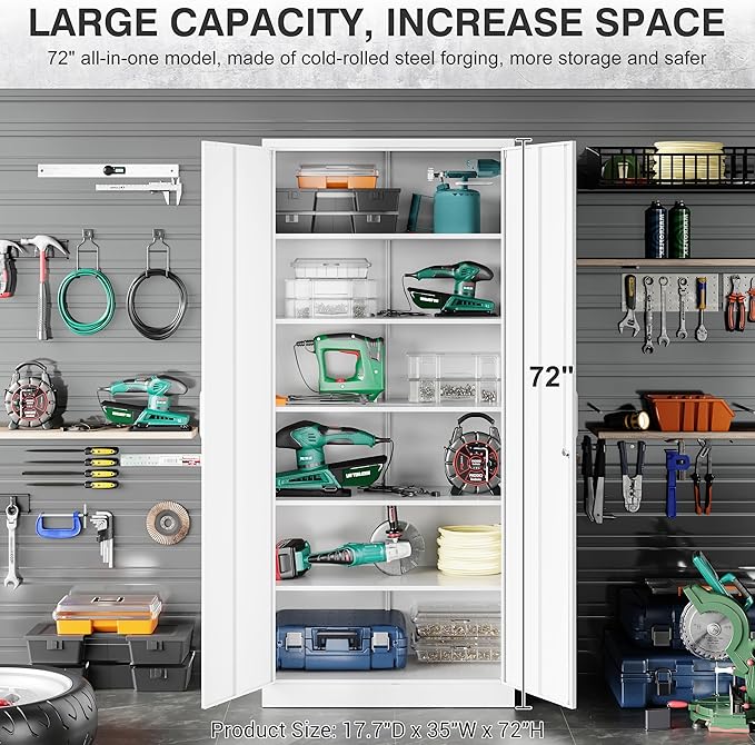 Wide & Deep Metal Storage Cabinet - Image 6