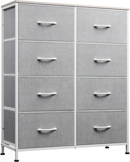 WLIVE Fabric Dresser for Bedroom, Tall Dresser by WLIVE