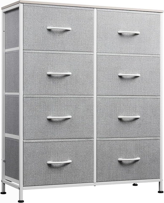 WLIVE Fabric Dresser for Bedroom, Tall Dresser by WLIVE