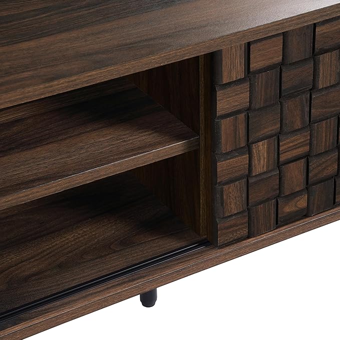 LuxenHome TV Stand for Living Room up to 80'' TVs, Media Console TV Console - Image 7