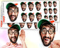 Personalized Funny Face Picture Decals, Portrait | Your Sheet with Face Stickers, Customized, Waterproof, Funny Photo Stickers, Fancy Gift Idea