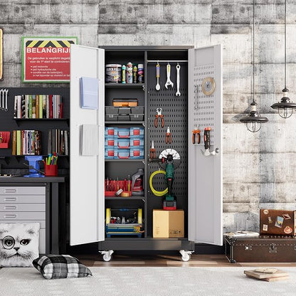 SUXXAN Broom Closet Storage Cabinet - Image 2