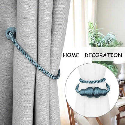 Nieffeiy Magnetic Curtain Tiebacks Outdoor Curtain Tie Backs Rope Decorative - Image 5