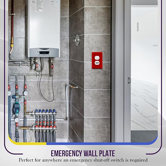 ENERLITES Duplex Receptacle Outlet Wall Plate, Electrical Outlet Cover - Image 7