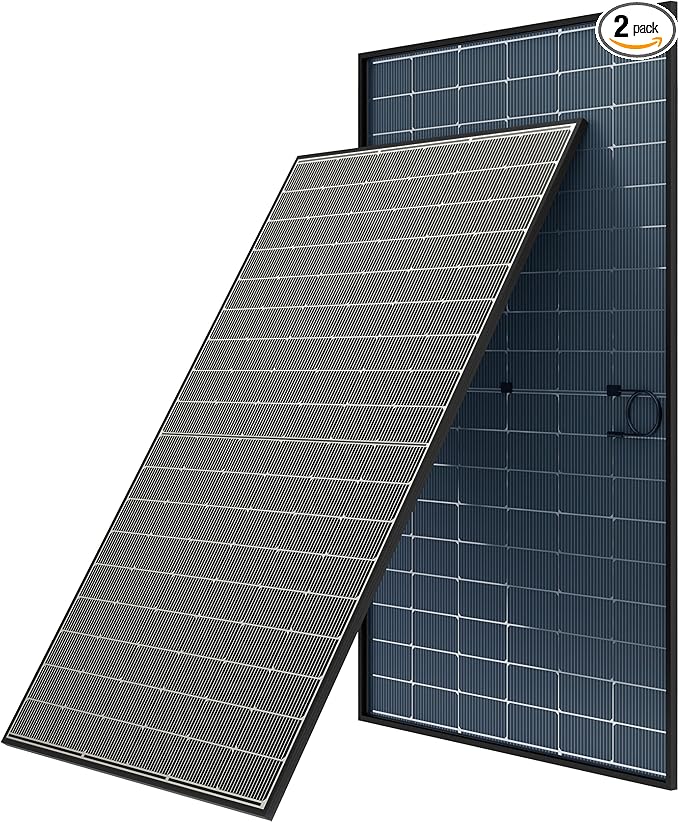 JJN Bifacial 2PCS 400 Watt Solar Panel, N-Type 16BB 400W Solar Panels, 25% High by JJNSolar-YourCompleteSolarPowerPartner