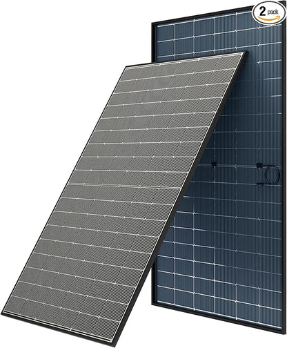 JJN Bifacial 2PCS 400 Watt Solar Panel, N-Type 16BB 400W Solar Panels, 25% High by JJNSolar-YourCompleteSolarPowerPartner
