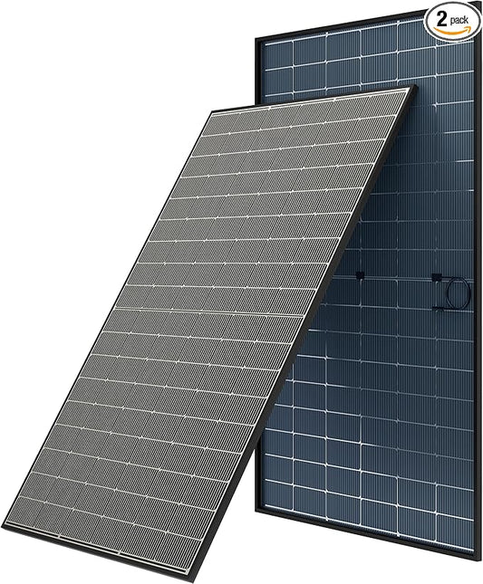 JJN Bifacial 2PCS 400 Watt Solar Panel, N-Type 16BB 400W Solar Panels, 25% High by JJNSolar-YourCompleteSolarPowerPartner