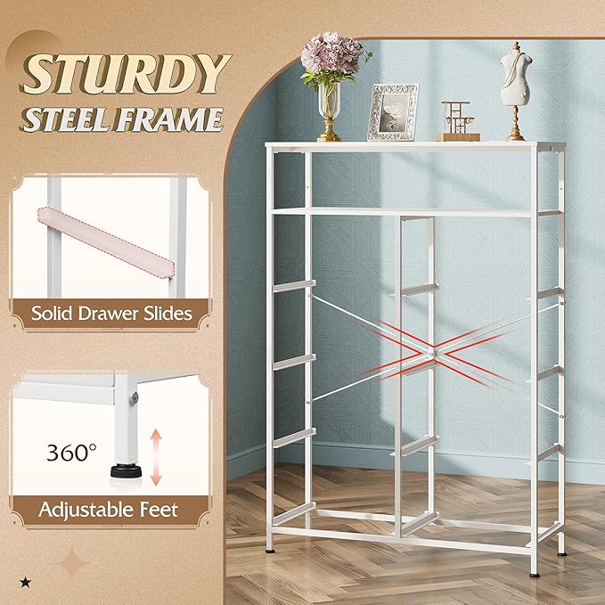 WLIVE Fabric Dresser for Bedroom - Image 8
