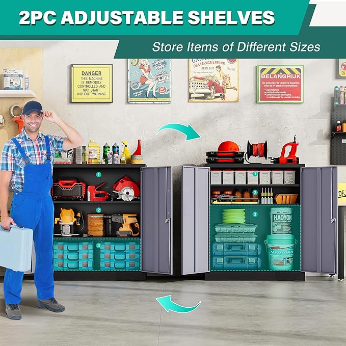 SISESOL Metal Storage Cabinet - Image 5