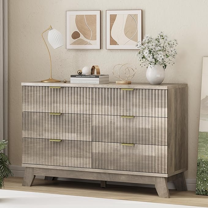Xixini Fluted Dresser for Bedroom - Image 4