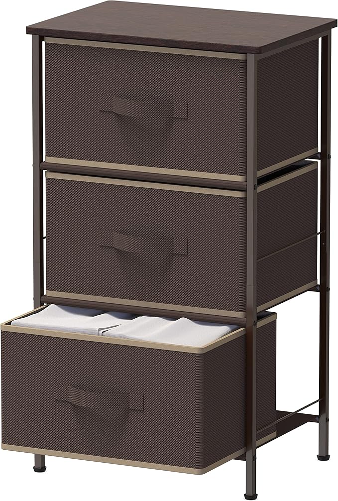 Simple Houseware 3 Drawer Nightstand Dresser by SimpleHouseware