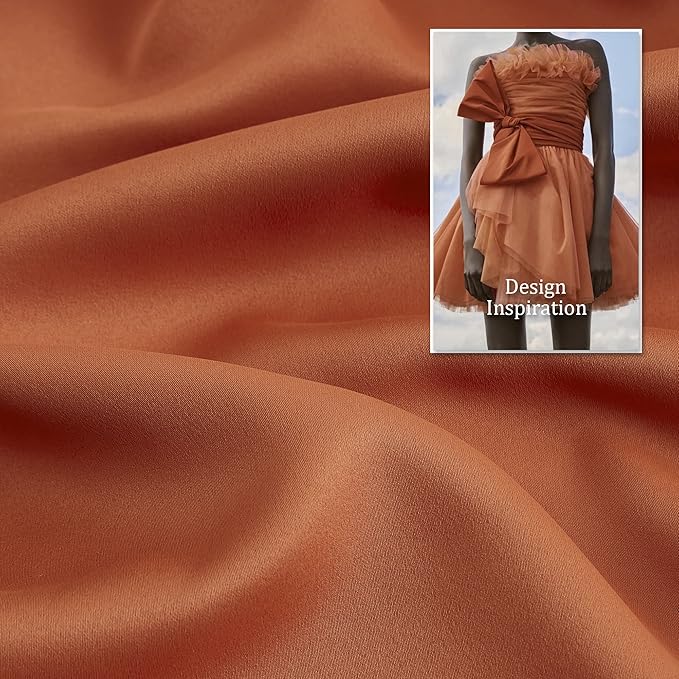 DUALIFE Rust Red Curtain Panels 96 Inch Length Solid Blackout Curtains Burnt - Image 4