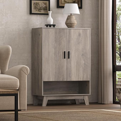 4-Tier Fluted Shoe Cabinet - Image 4