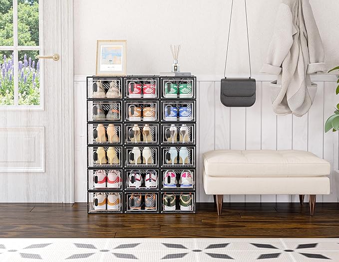 Shoe Storage, 12 Pack Shoe Organizer - Image 7