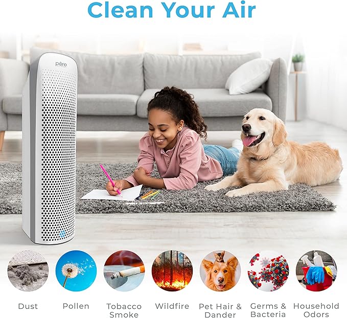 Pure Enrichment PureZone Elite True HEPA Large Room Tower Air Purifier - Image 2