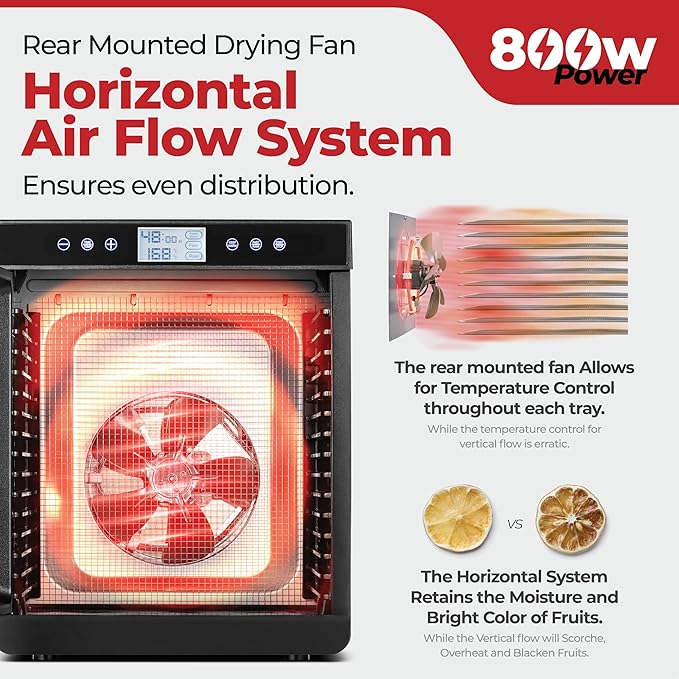 Magic Mill Premium Food Dehydrator Machine 800W Dryer - Image 4