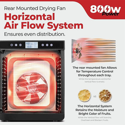 Magic Mill Premium Food Dehydrator Machine 800W Dryer - Image 4