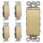LIDER Minimalist Design Matte Finish Lighted Decorator Switch, Frameless Paddle by LIDER