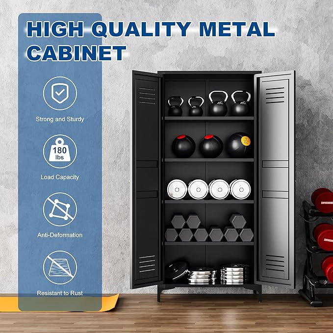 Metal Storage Cabinet-61” Tall Steel File Cabinets - Image 5