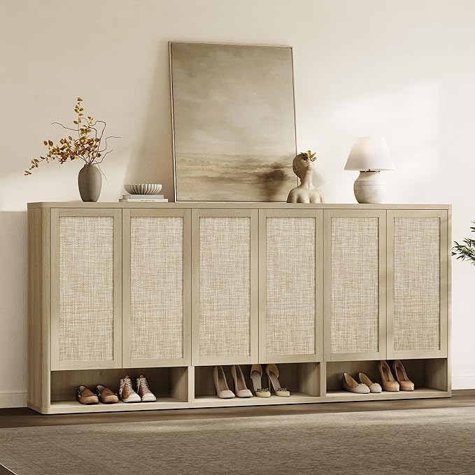 SICOTAS Rattan Shoe Storage Cabinet by SICOTAS