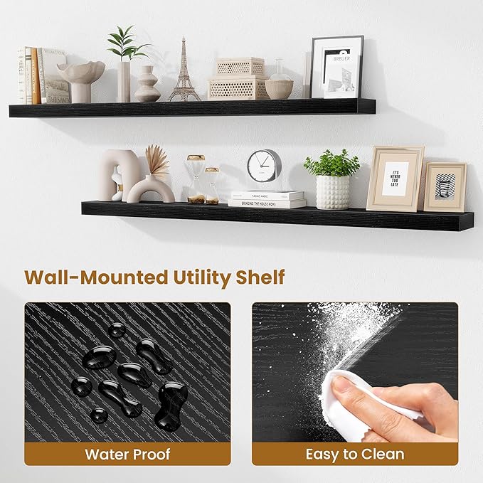 Fun Memories 55 Inch Floating Shelves Bedroom, Large Extra Floating Shelf Set - Image 4