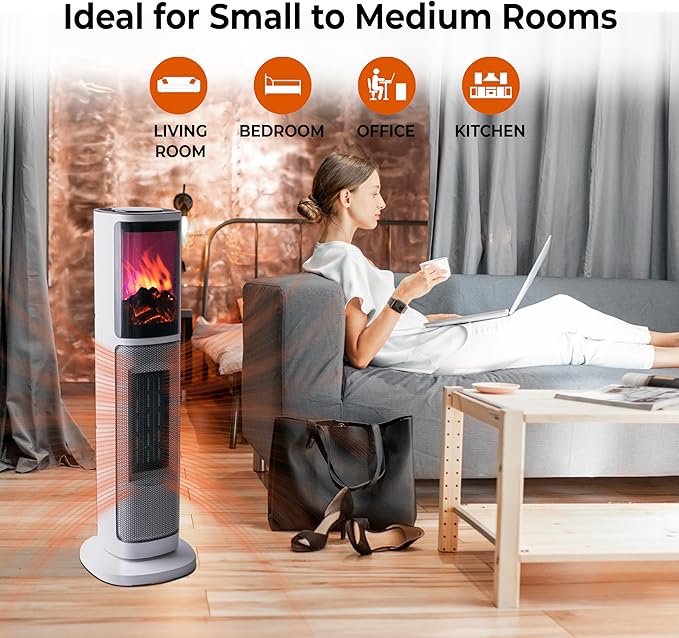 Comfort Zone 25" Tower Space Heater - Image 8