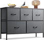WLIVE Dresser for Bedroom with 5 Drawers, Long Storage Tower Organizer Unit by WLIVE
