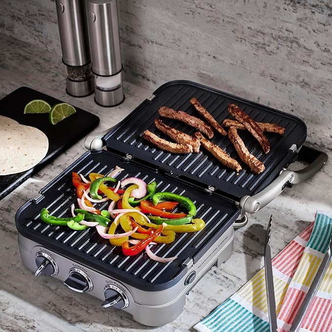 Cuisinart Griddler Indoor Grill, Panini Press, Sandwich Maker & More, 5-in-1 - Image 3