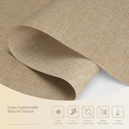 Boolegon Motorized Light Filtering Roller Blinds - Image 4